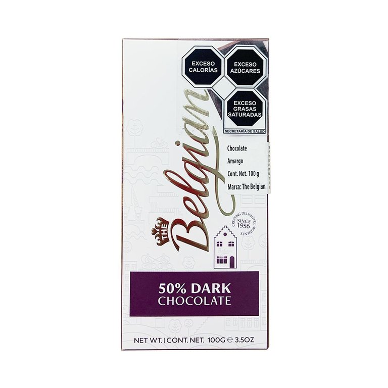 The Belgian Dark 50% Chocolate - 100gr (c/25pzs)