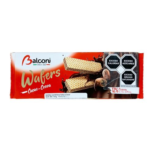 Balconi Cocoa Wafers - 150gr (c/24pzs)