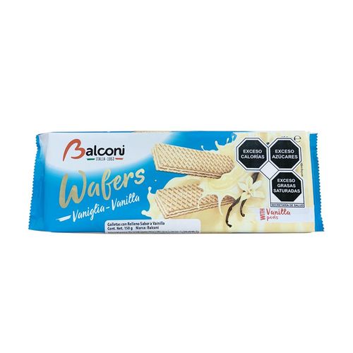 Balconi Vanilla Wafers - 150gr (c/24pzs)