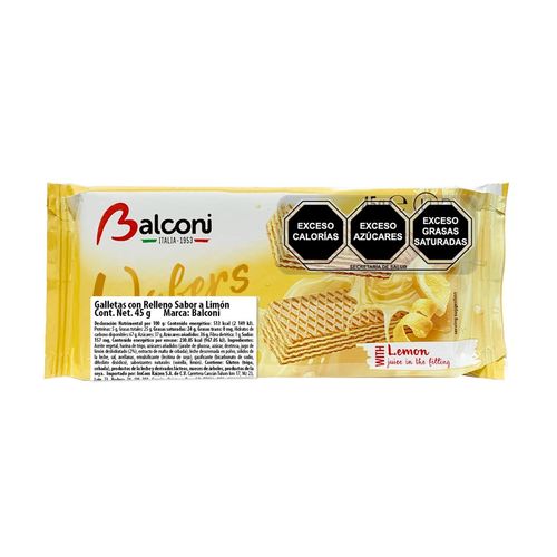 Balconi Lemon Wafers - 45gr (c/5pzs)