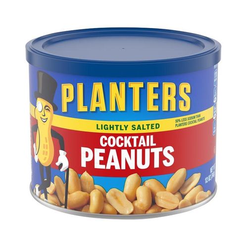 Planters Cocktail Peanuts Lightly Salted - 12oz. (c/12pzs)