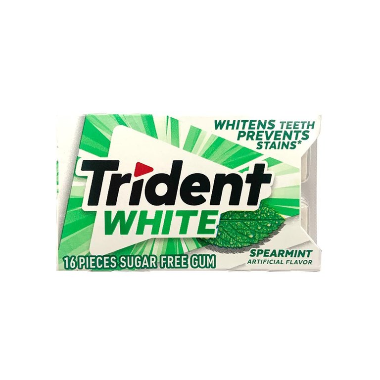 Trident White Spearmint Gum - 16 Stick (c/9pzs)