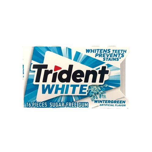 Trident White Wintergreen Gum - 16 Stick (c/9pzs)