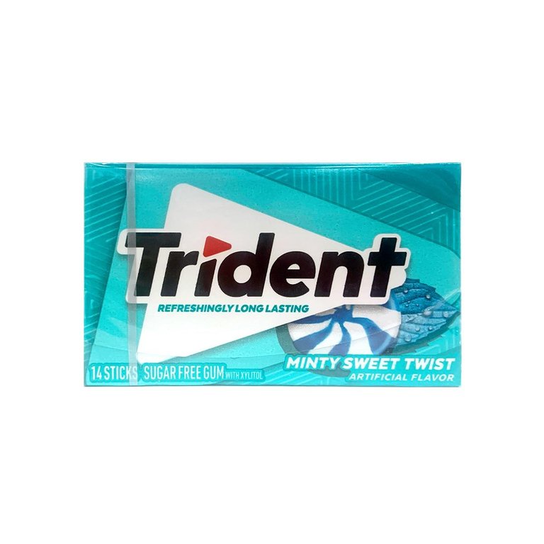 Trident Minty Sweet Twist Gum - 18 Stick (c/12pzs)