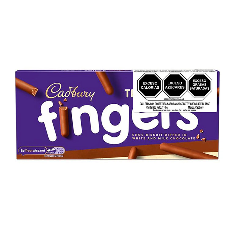 Cadbury Fingers Triple Choc - 110gr (c/20pzs)