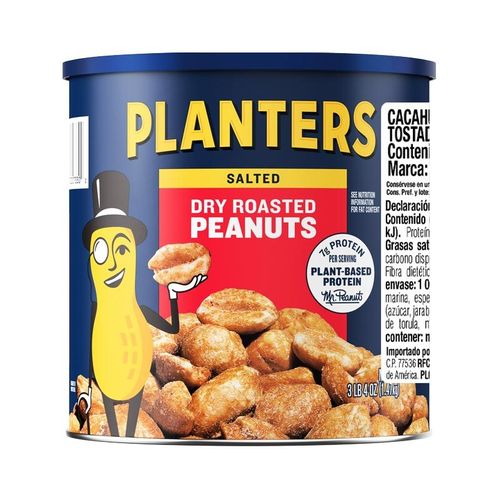 Planters Dry Roasted Peanuts - 6oz (c/12pzs)