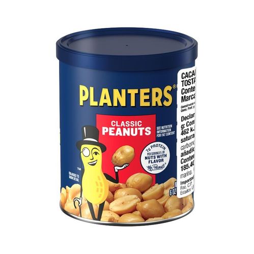 Planters Salted Peanuts - 6oz (c/12pzs)