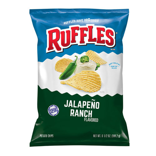 Ruffles Jalapeño Ranch - 6.5oz (c/15pzs)