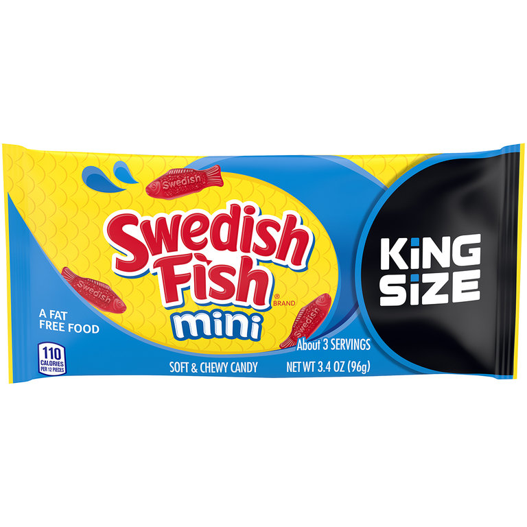Swedish Fish Original King Size - 3.4oz (c/18pzs)