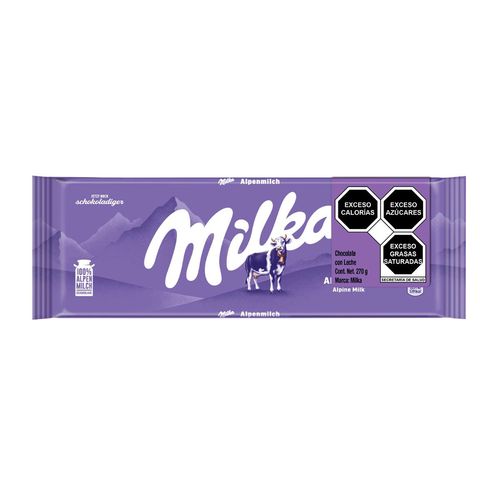 Milka Alpine Milk Chocolate - 270gr (c/16pzs)