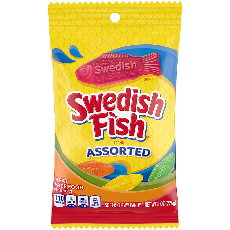 Swedish Fish Assorted - 8oz (c/12pzs)