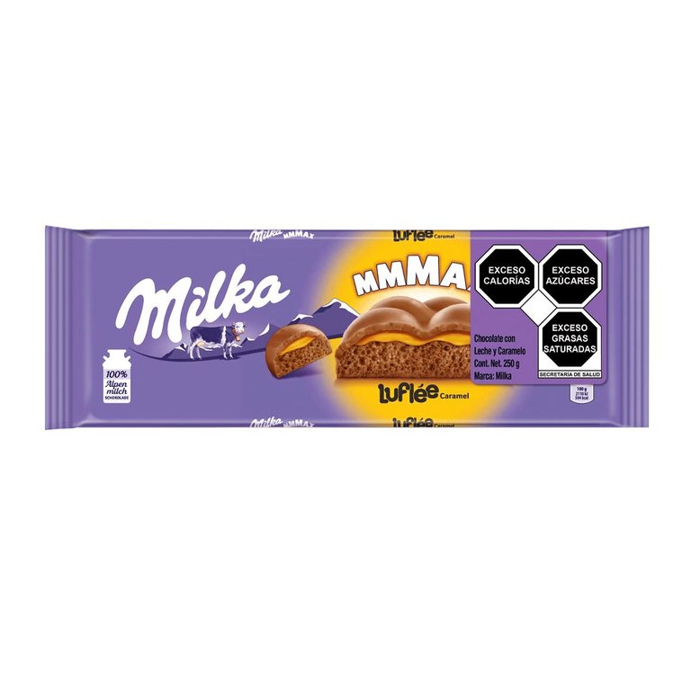 Milka Luflee Caramel Chocolate - 250gr (c/10pzs)