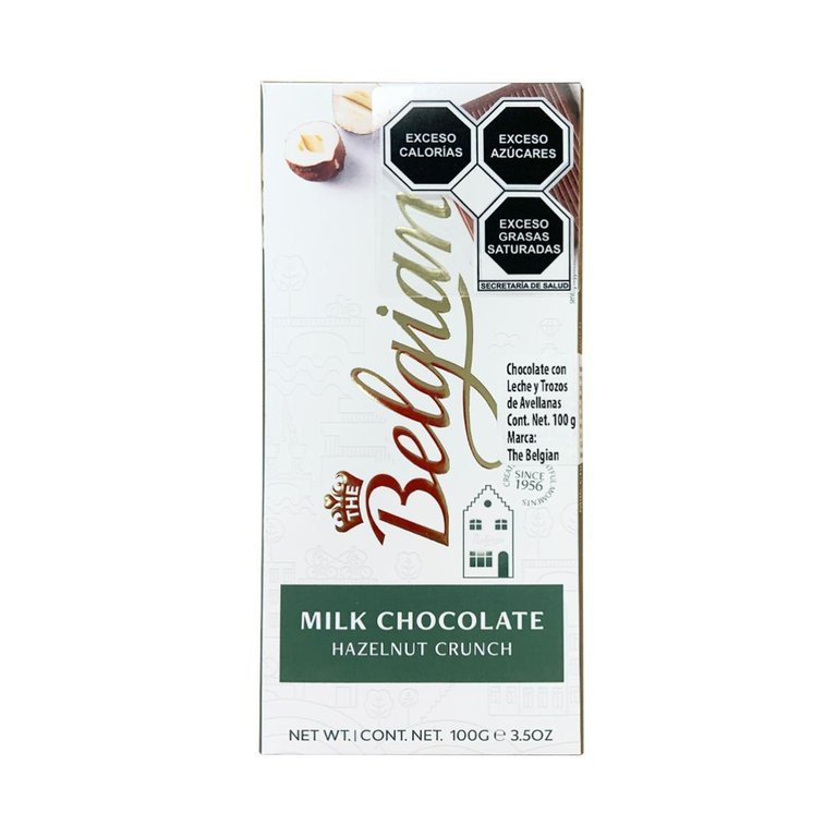 The Belgian Milk Hazelnut Crunch Chocolate - 100gr (w/25pcs)