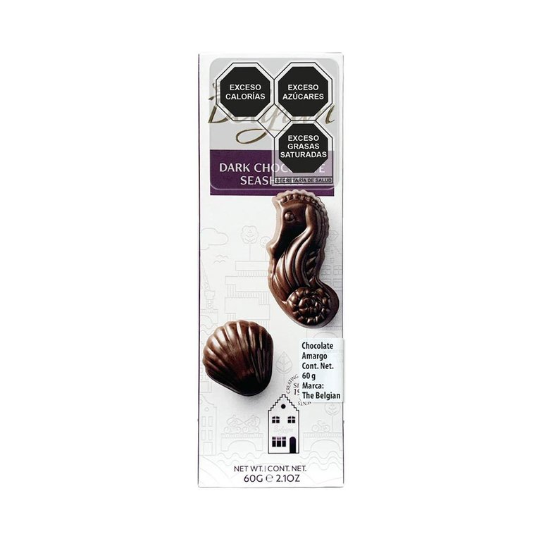 The Belgian Seashells Dark Chocolate - 60gr (c/10pzs)